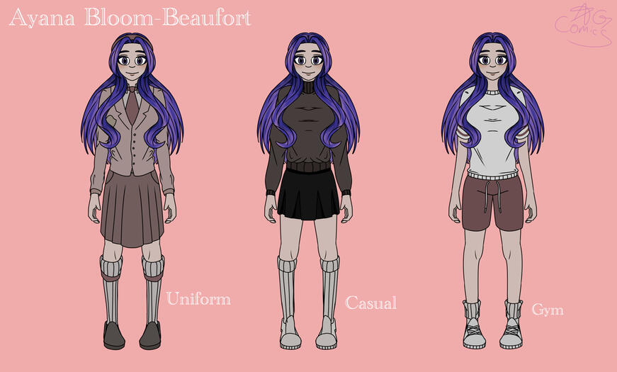 The Myzero&#39;s Yandere High School (Minecraft Roleplay) Ayana Bloom Beaufort Character Sheet