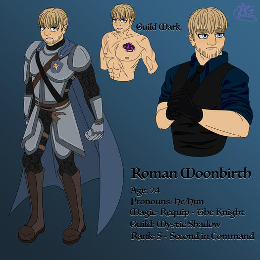 The MyZero&#39;s Fairy Tail Eden (Minecraft Roleplay) Roman Moonbirth Character Sheet