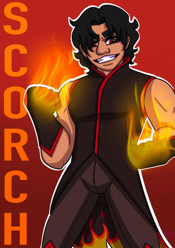 My Hero Untitled: Scorch Poster