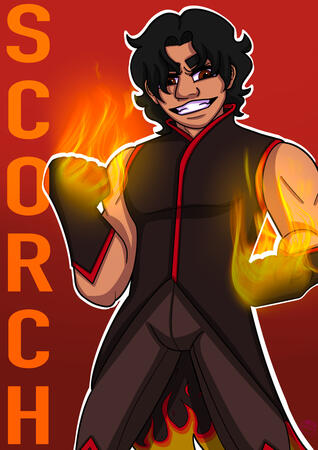 My Hero Untitled: Scorch Poster