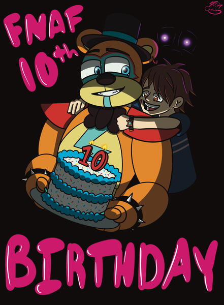 FNAF Security Breach/10th Year Anniversary Fan Art